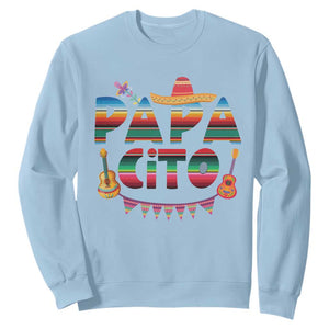 Papa Cito Sweatshirt Mexican Dad Latino Fathers Day Gift TS10 Light Blue Print Your Wear
