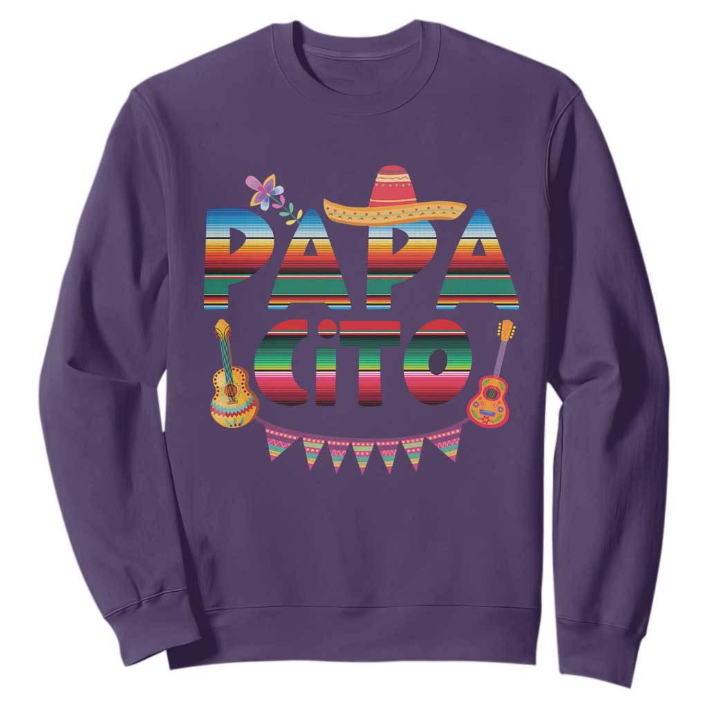 Papa Cito Sweatshirt Mexican Dad Latino Fathers Day Gift TS10 Purple Print Your Wear