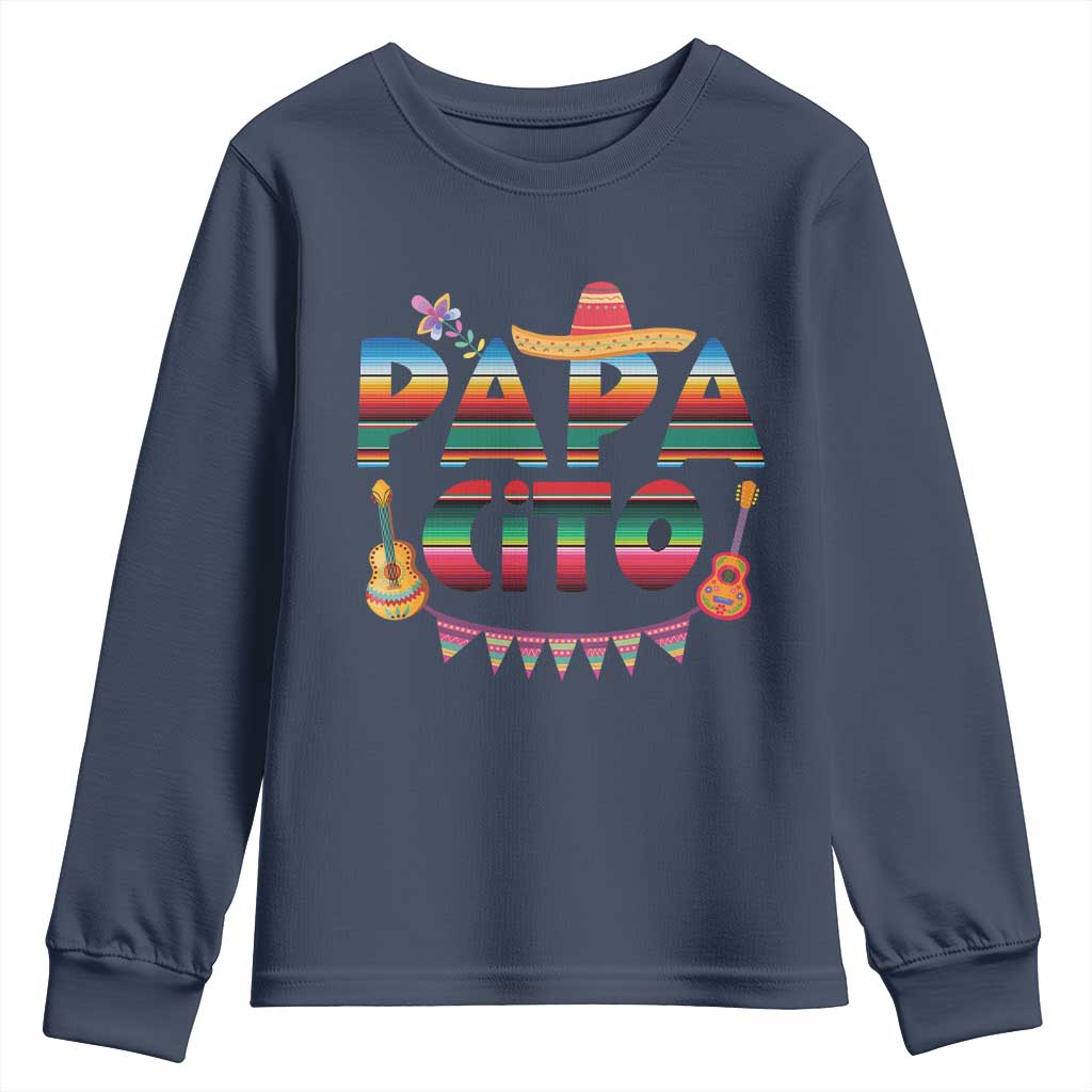 Papa Cito Youth Sweatshirt Mexican Dad Latino Fathers Day Gift TS10 Navy Print Your Wear