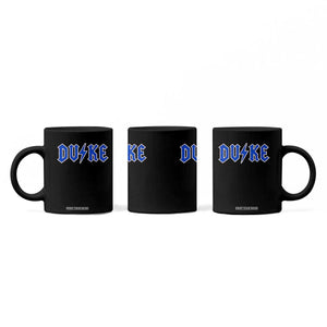 Vintage Duke Last Name Sports Style Coffee Mug Vintage Lightning Bold Gothic Font Graphic Basketball Fans TS10 Print Your Wear