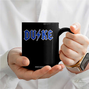 Vintage Duke Last Name Sports Style Coffee Mug Vintage Lightning Bold Gothic Font Graphic Basketball Fans TS10 Print Your Wear