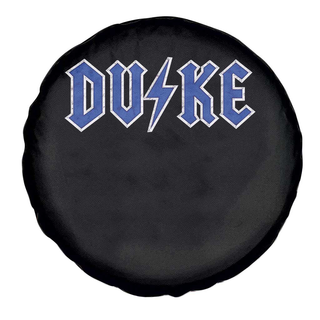 Vintage Duke Last Name Sports Style Spare Tire Cover Vintage Lightning Bold Gothic Font Graphic Basketball Fans TS10 Print Your Wear