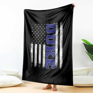 Vintage Duke Name American Flag Throw Blanket Retro Sport Basketball Fans TS10 Print Your Wear