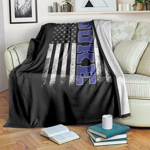 Vintage Duke Name American Flag Throw Blanket Retro Sport Basketball Fans TS10 Print Your Wear
