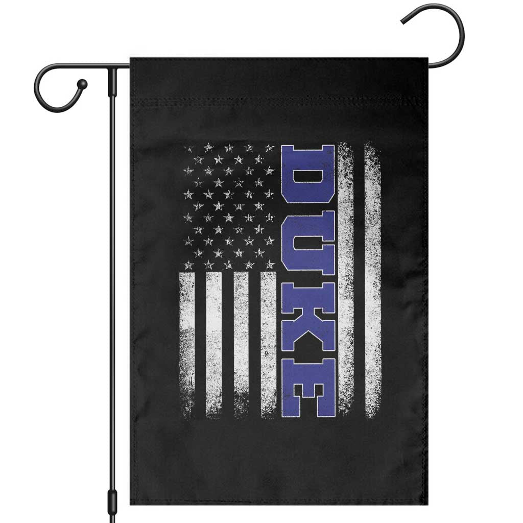 Vintage Duke Name American Flag Garden Flag Retro Sport Basketball Fans TS10 Black Print Your Wear