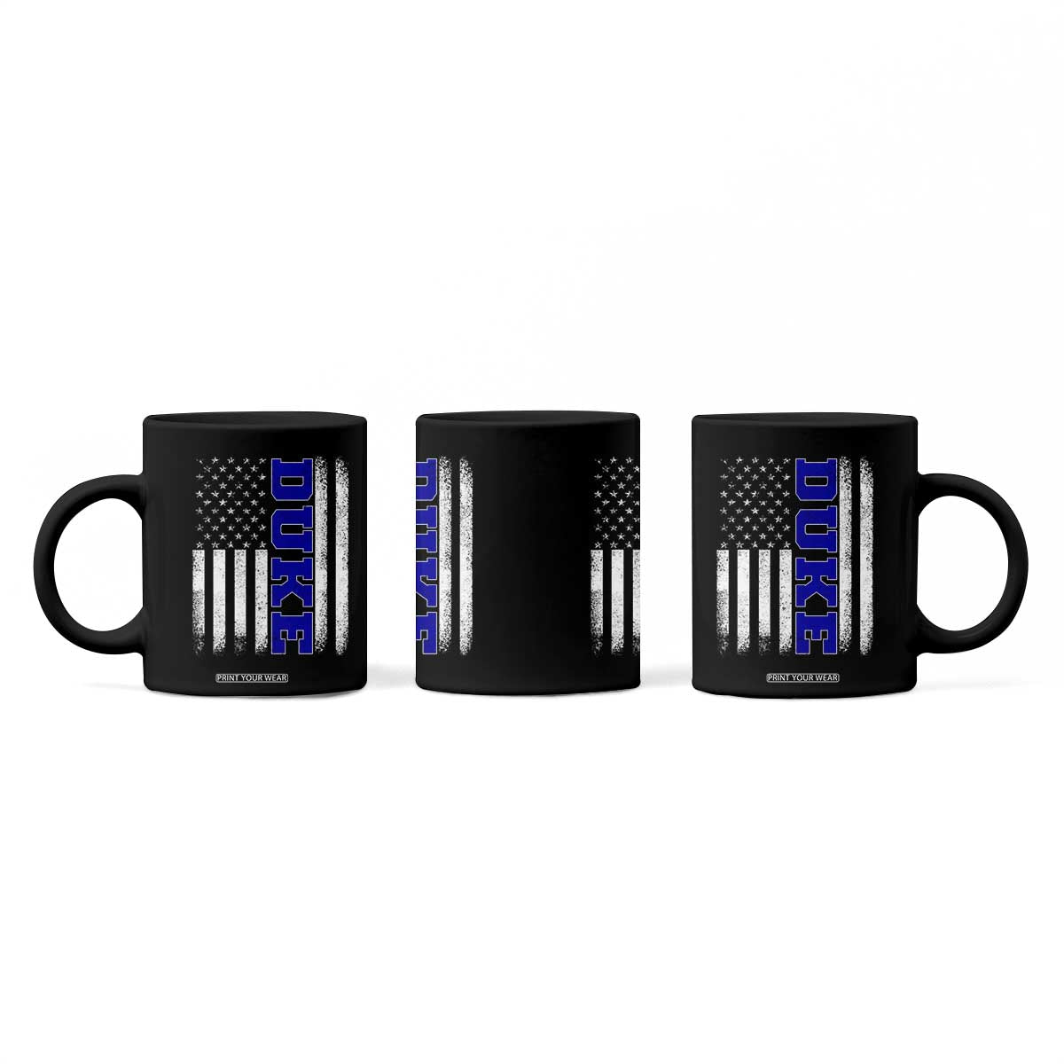 Vintage Duke Name American Flag Coffee Mug Retro Sport Basketball Fans TS10 Print Your Wear