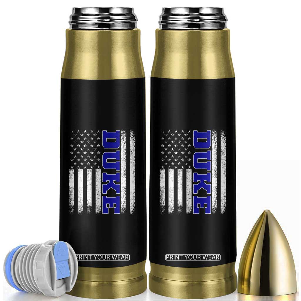 Vintage Duke Name American Flag Bullet Tumbler Retro Sport Basketball Fans TS10 Black Print Your Wear