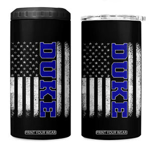 Vintage Duke Name American Flag 4 in 1 Can Cooler Tumbler Retro Sport Basketball Fans TS10 One Size: 16 oz Black Print Your Wear