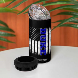 Vintage Duke Name American Flag 4 in 1 Can Cooler Tumbler Retro Sport Basketball Fans TS10 Print Your Wear