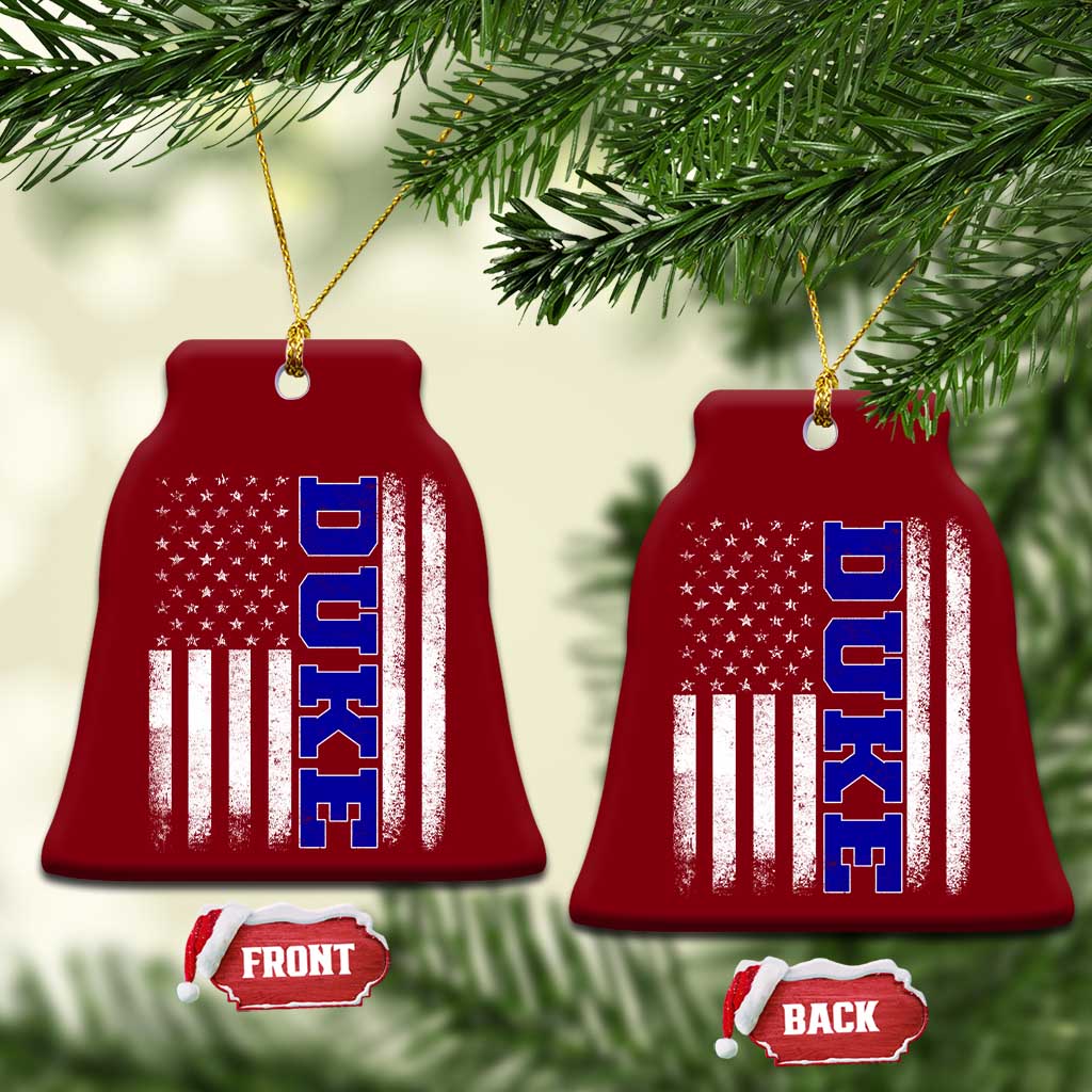 Vintage Duke Name American Flag Ceramic Ornament Retro Sport Basketball Fans TS10 Print Your Wear