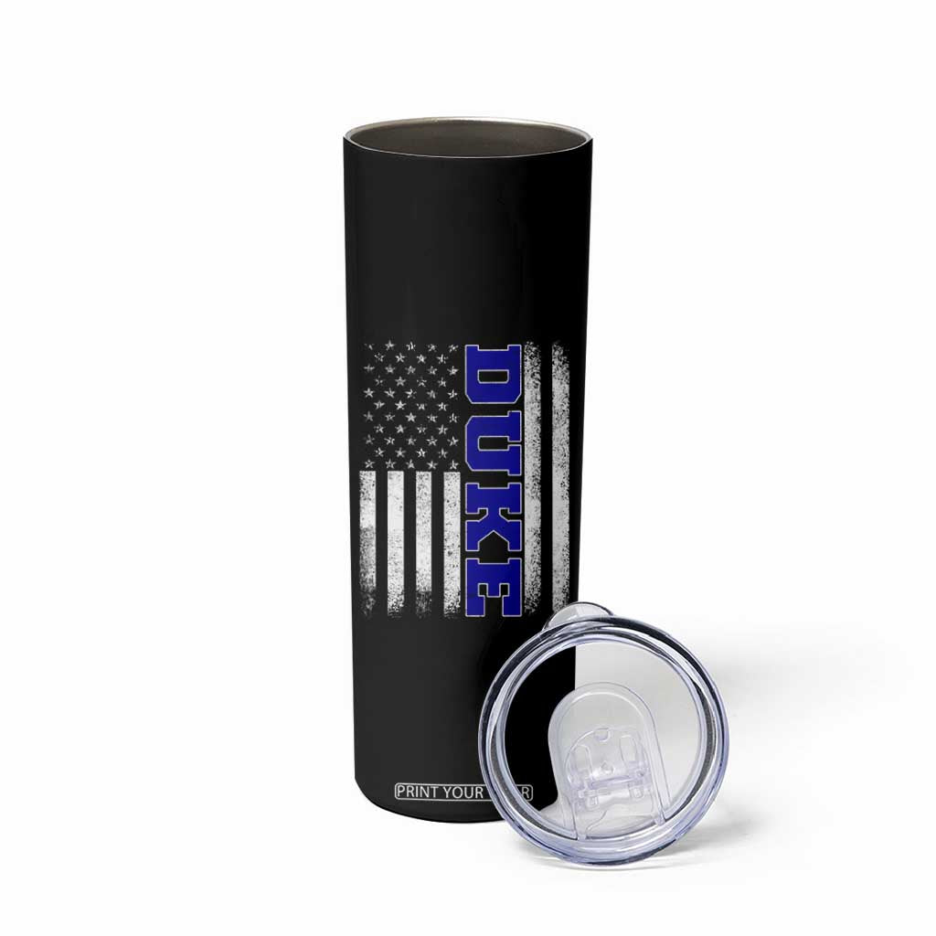 Vintage Duke Name American Flag Skinny Tumbler Retro Sport Basketball Fans TS10 Print Your Wear