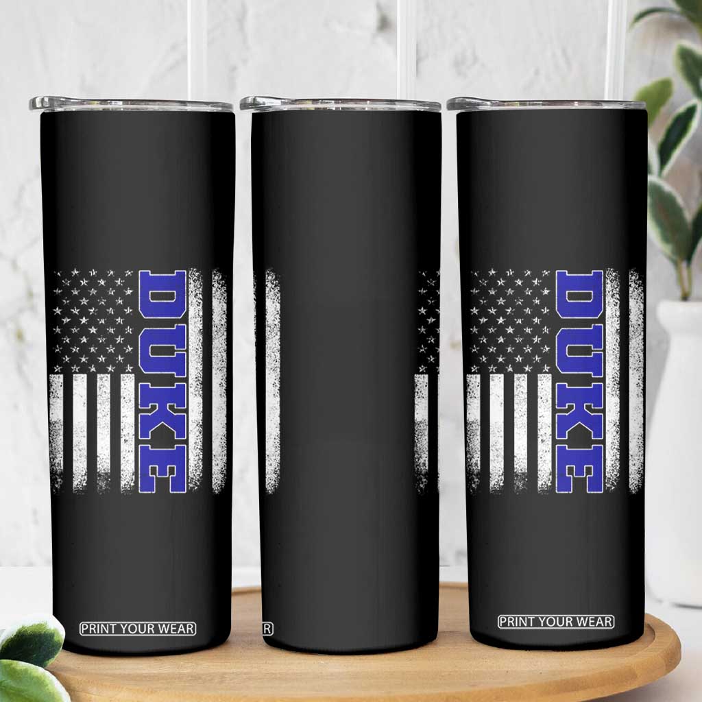 Vintage Duke Name American Flag Skinny Tumbler Retro Sport Basketball Fans TS10 Print Your Wear