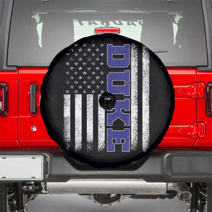 Vintage Duke Name American Flag Spare Tire Cover Retro Sport Basketball Fans TS10 Black Print Your Wear