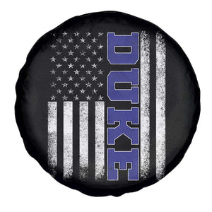 Vintage Duke Name American Flag Spare Tire Cover Retro Sport Basketball Fans TS10 Print Your Wear