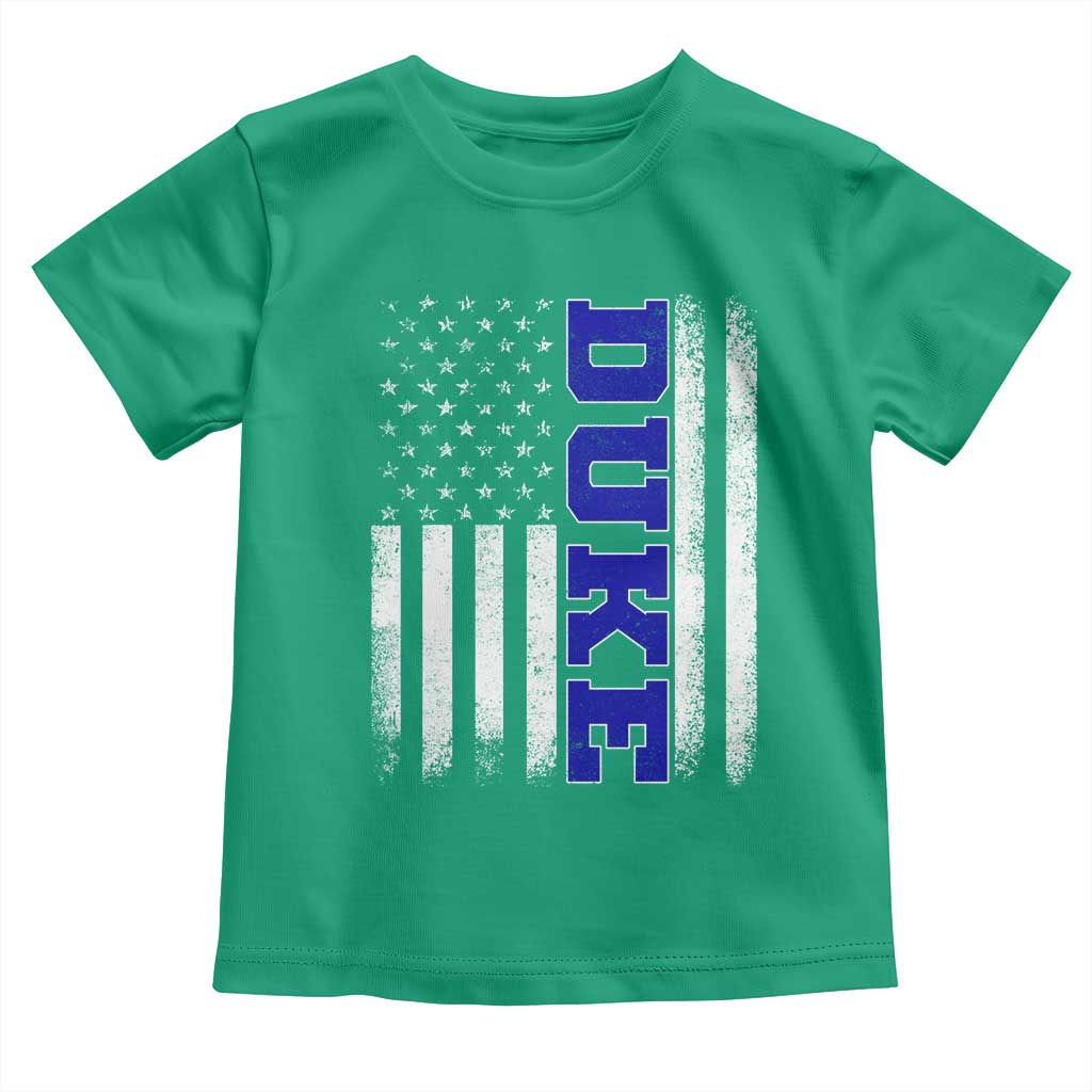 Vintage Duke Name American Flag Toddler T Shirt Retro Sport Basketball Fans TS10 Irish Green Print Your Wear