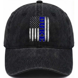 Vintage Duke Name American Flag Washed Cotton Baseball Cap Retro Sport Basketball Fans TS10 Print Your Wear