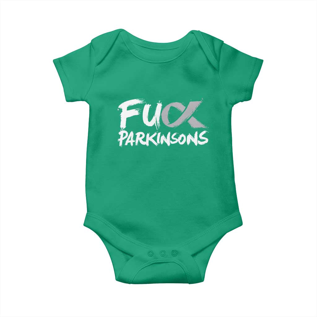 Fuck Parkinsons Baby Onesie Parkinsons Disease Awareness Month TS10 Irish Green Print Your Wear