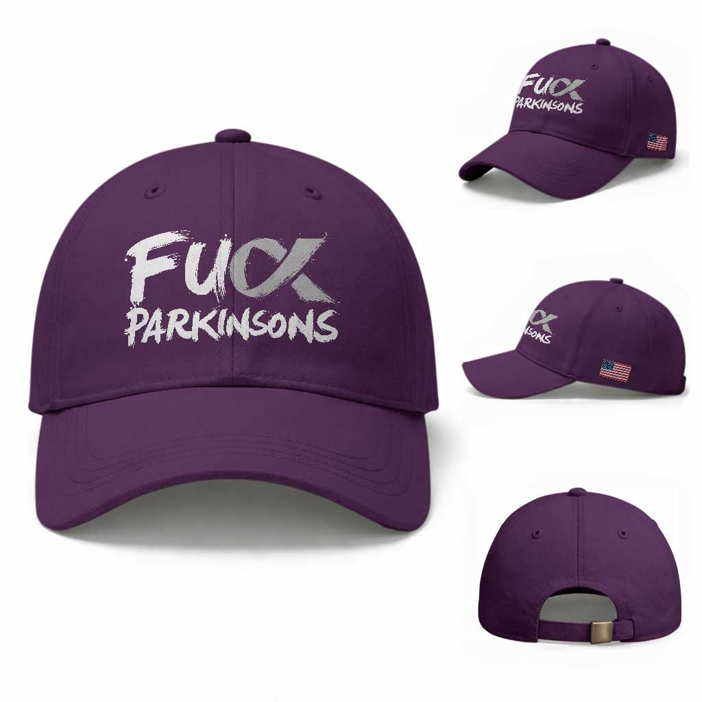 Fuck Parkinsons Baseball Cap Parkinsons Disease Awareness Month TS10 Baseball Cap Universal Fit Purple Print Your Wear