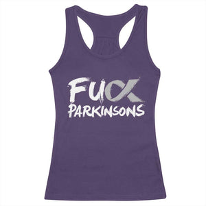 Fuck Parkinsons Racerback Tank Top Parkinsons Disease Awareness Month TS10 Purple Print Your Wear
