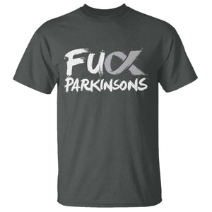 Fuck Parkinsons T Shirt Parkinsons Disease Awareness Month TS10 Dark Heather Print Your Wear