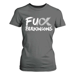 Fuck Parkinsons T Shirt For Women Parkinsons Disease Awareness Month TS10 Dark Heather Print Your Wear