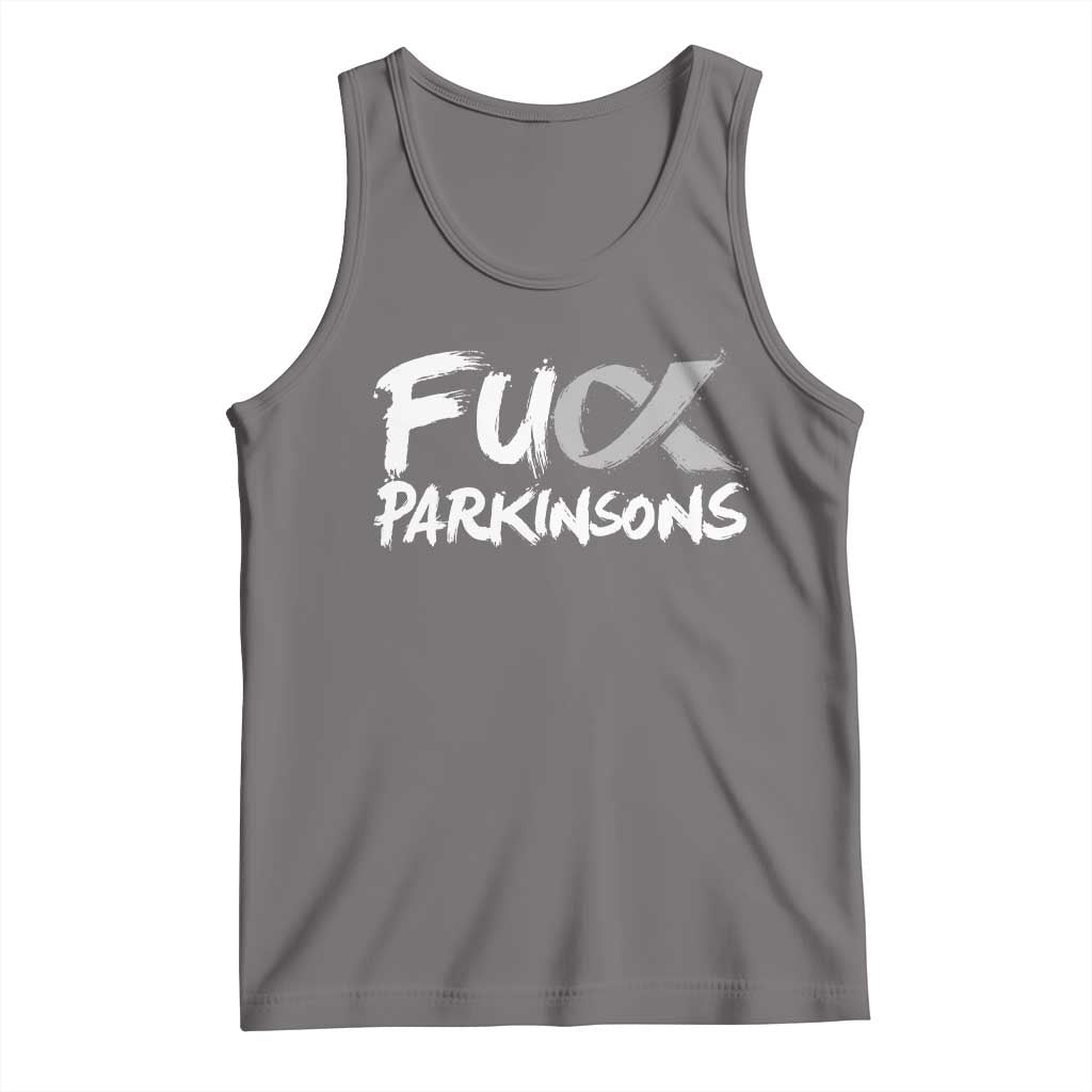 Fuck Parkinsons Tank Top Parkinsons Disease Awareness Month TS10 Deep Heather Print Your Wear