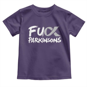 Fuck Parkinsons Toddler T Shirt Parkinsons Disease Awareness Month TS10 Purple Print Your Wear