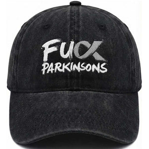 Fuck Parkinsons Washed Cotton Baseball Cap Parkinsons Disease Awareness Month TS10 Print Your Wear