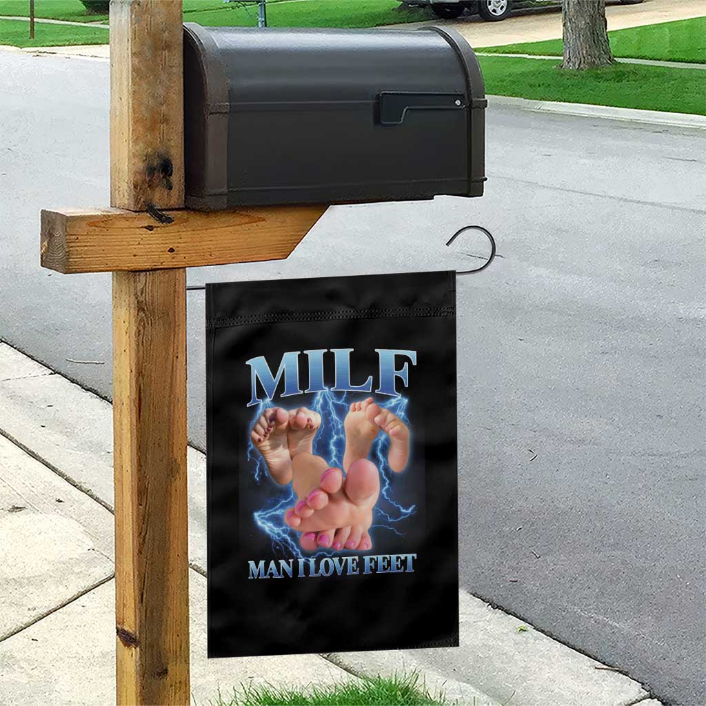 Inappropriate Adult Garden Flag Vintage Bootleg MILF Man I Love Feet TS10 Print Your Wear