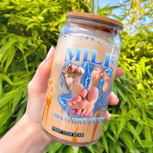 Inappropriate Adult Glass Can Vintage Bootleg MILF Man I Love Feet TS10 Black Print Your Wear