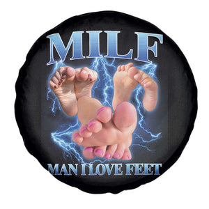 Inappropriate Adult Spare Tire Cover Vintage Bootleg MILF Man I Love Feet TS10 Print Your Wear