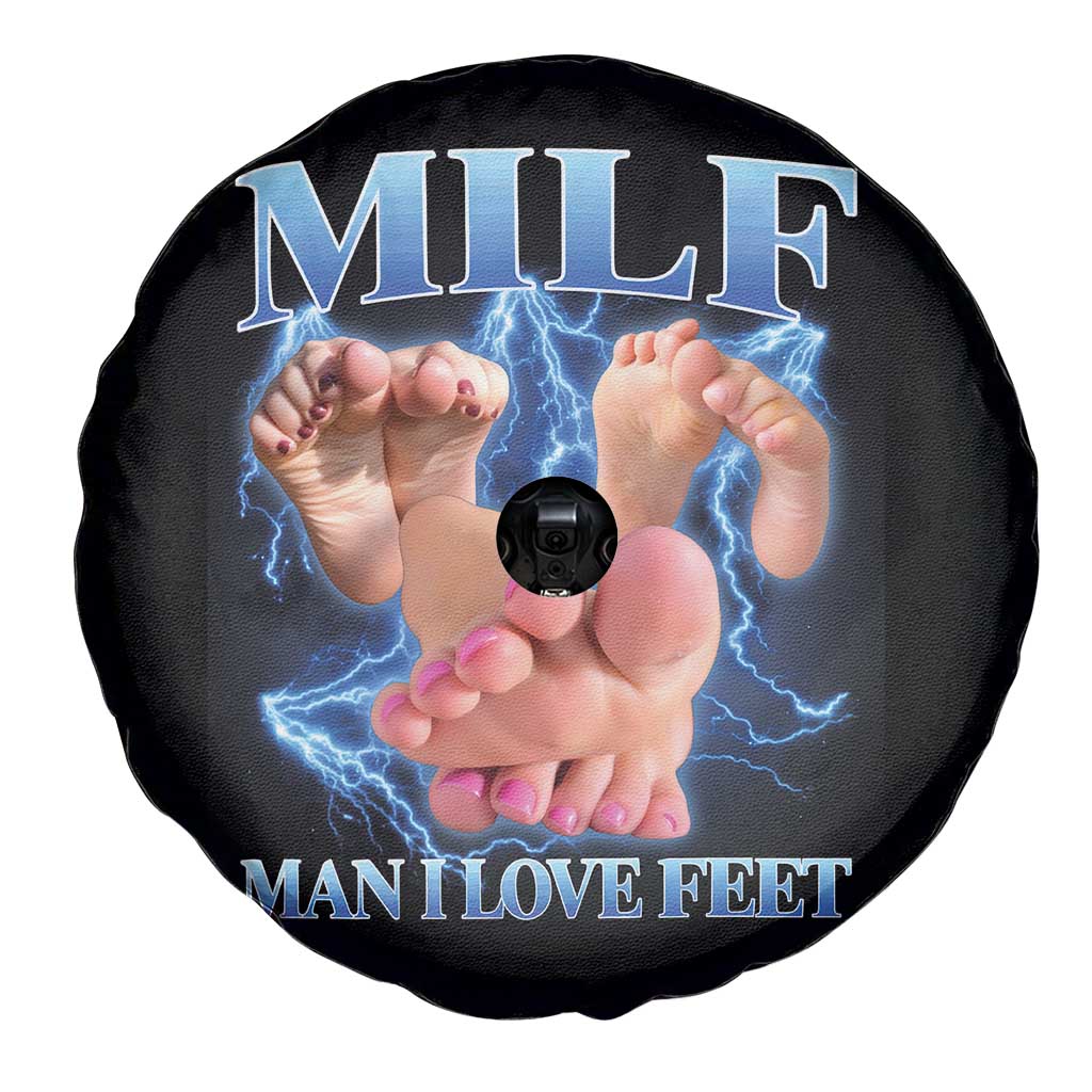 Inappropriate Adult Spare Tire Cover Vintage Bootleg MILF Man I Love Feet TS10 Print Your Wear