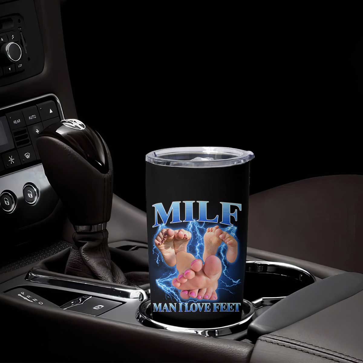Inappropriate Adult Tumbler Cup Vintage Bootleg MILF Man I Love Feet TS10 Print Your Wear