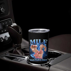 Inappropriate Adult Tumbler Cup Vintage Bootleg MILF Man I Love Feet TS10 Print Your Wear