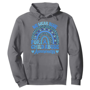 We Wear Blue Child Abuse Prevention Hoodie TS10 Charcoal Print Your Wear