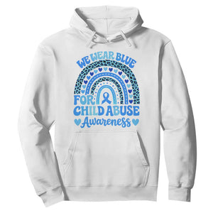 We Wear Blue Child Abuse Prevention Hoodie TS10 White Print Your Wear