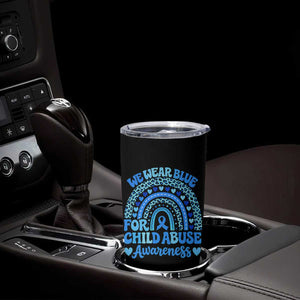 We Wear Blue Child Abuse Prevention Tumbler Cup TS10 Print Your Wear