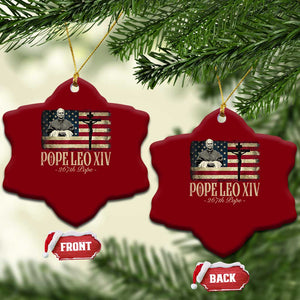 Da Pope Leo XIV Ceramic Ornament From America Chicago USA Flag Cross TS10 Print Your Wear