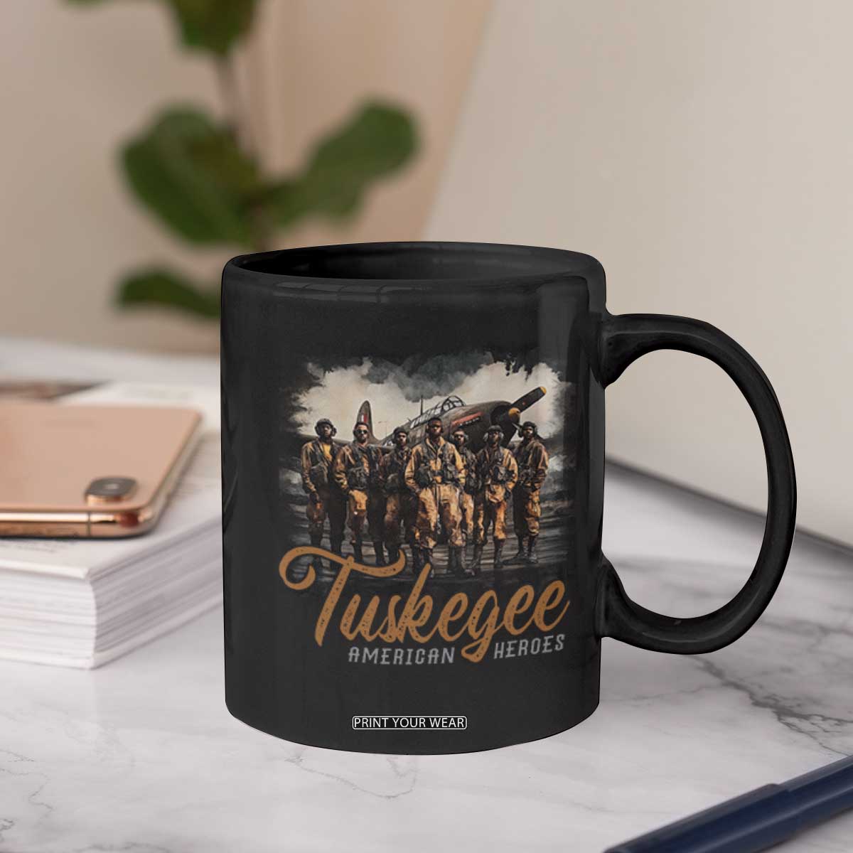 Tuskegee Airmen Coffee Mug African American Heroes WW2 Tribute Black History Month TS10 Print Your Wear
