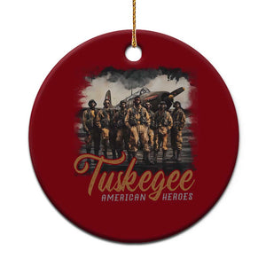 Tuskegee Airmen Ceramic Ornament African American Heroes WW2 Tribute Black History Month TS10 1pc Red Print Your Wear