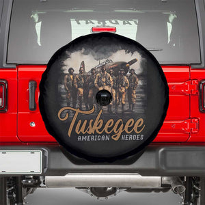 Tuskegee Airmen Spare Tire Cover African American Heroes WW2 Tribute Black History Month TS10 Black Print Your Wear