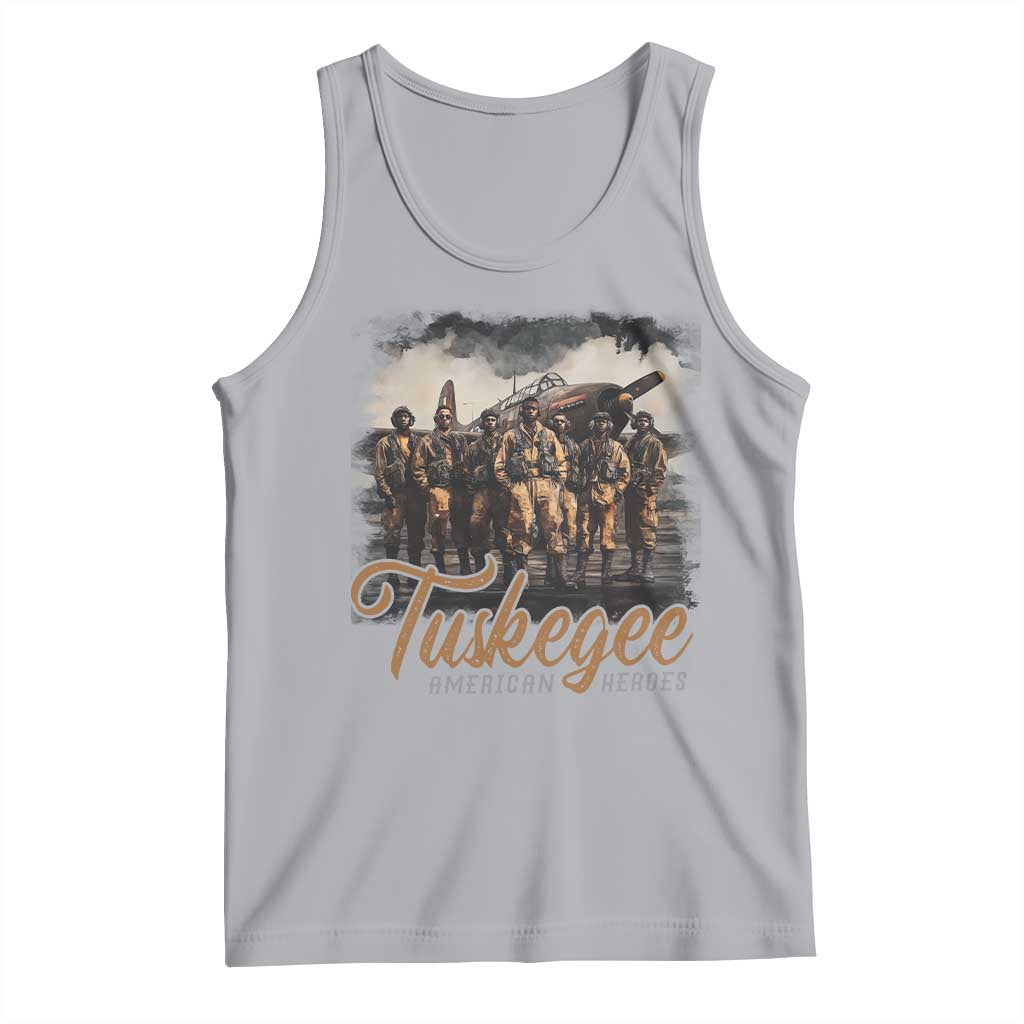 Tuskegee Airmen Tank Top African American Heroes WW2 Tribute Black History Month TS10 Athletic Heather Print Your Wear