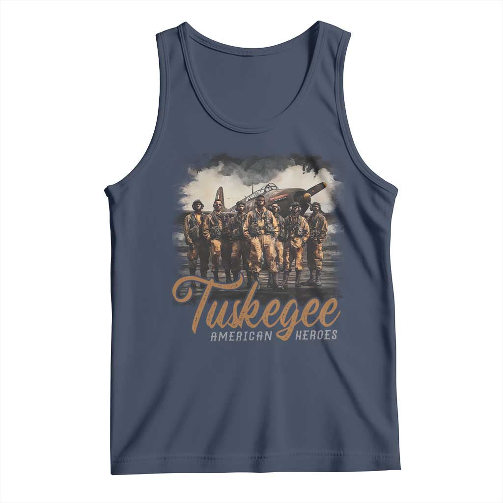 Tuskegee Airmen Tank Top African American Heroes WW2 Tribute Black History Month TS10 Navy Print Your Wear