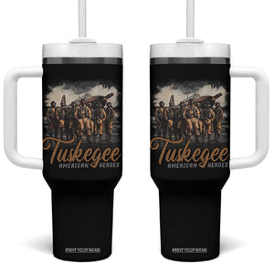 Tuskegee Airmen Tumbler With Handle African American Heroes WW2 Tribute Black History Month TS10 One Size: 40 oz Black Print Your Wear
