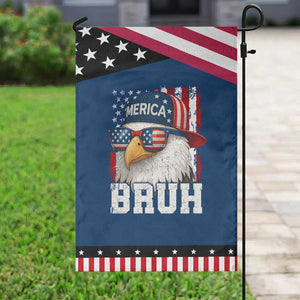 Bruh 'Merica Bald Eagle 4th of July Garden Flag Patriotic USA Flag TS10 Classic Blue Black Print Your Wear