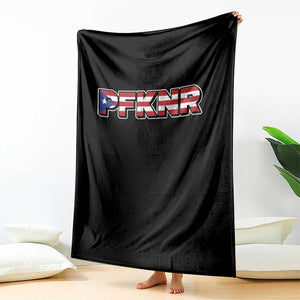 PFKNR Throw Blanket Vintage Boricua Puerto Rican Flag TS10 Print Your Wear