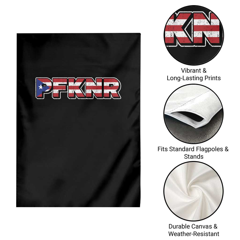 PFKNR Garden Flag Vintage Boricua Puerto Rican Flag TS10 Print Your Wear