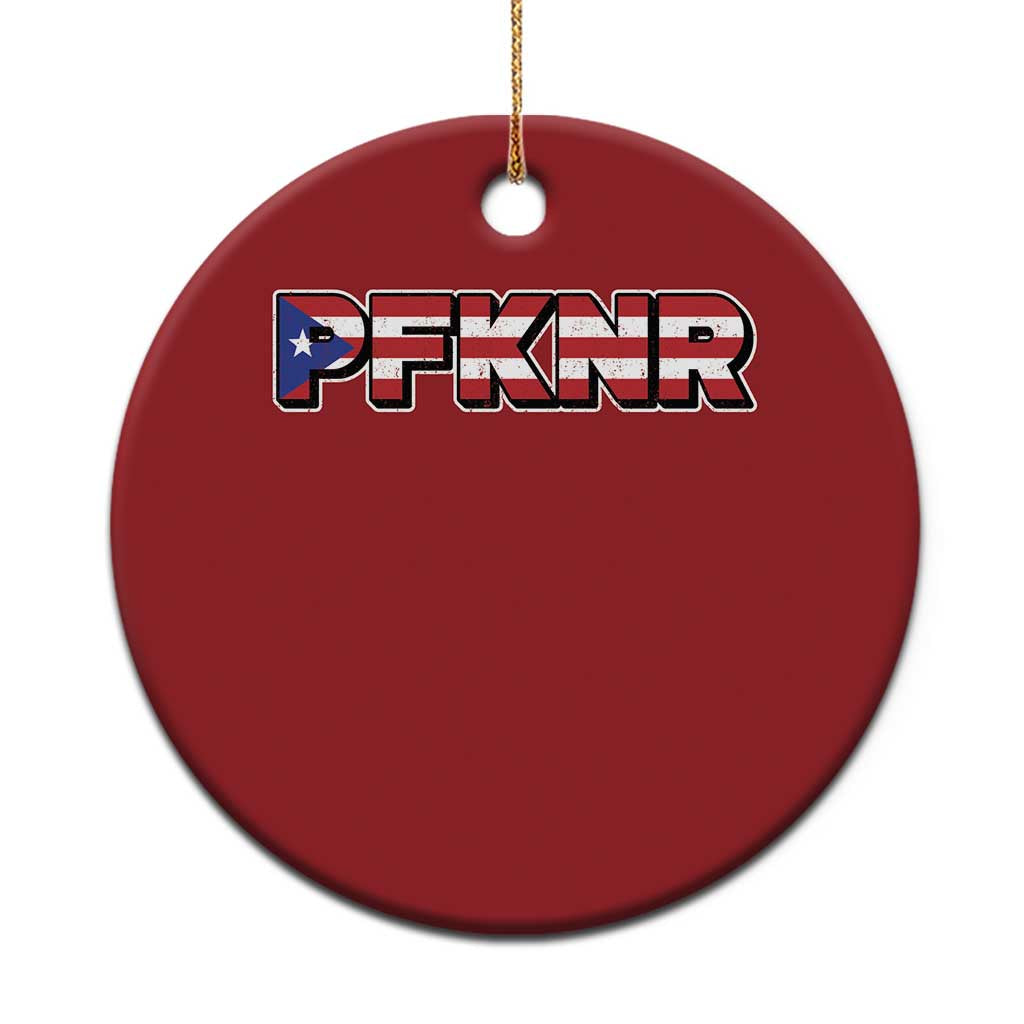 PFKNR Christmas Ornament Vintage Boricua Puerto Rican Flag TS10 Print Your Wear