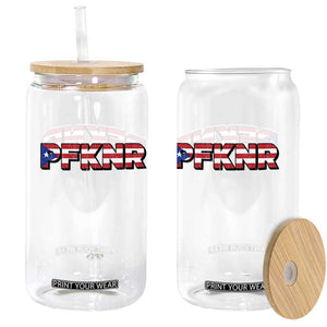 PFKNR Glass Can Vintage Boricua Puerto Rican Flag TS10 Print Your Wear