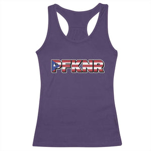 PFKNR Racerback Tank Top Vintage Boricua Puerto Rican Flag TS10 Purple Print Your Wear